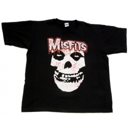 MISFITS - T-SHIRT DRUCK VORNE + HINTEN LOGO L + XL