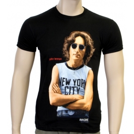 JOHN LENNON - New York City - Schwarz - T-shirt -
