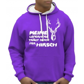 Meine Lederhose trägt noch der Hirsch - Oktoberfest Hoodie Wiesn