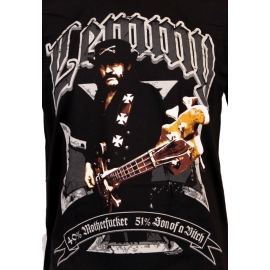 Lemmy 49% MOTHERFUCKER 51 % SON OF A BITCH - Motorhead - T-SHIRT