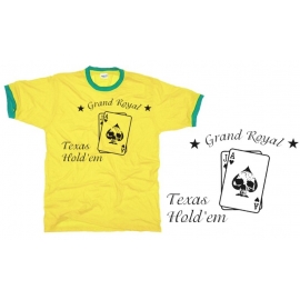 Poker t-shirt TEXAS HOLDE'M brazil Grand Ringer T-Shirt