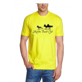 MALIBU BEACH CLUB member gelb/schwarz T-SHIRT