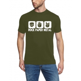 ROCK PAPER METAL T-Shirt S M L XL 2XL 3XL 4XL 5XL