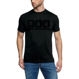 ROCK PAPER METAL T-Shirt S M L XL 2XL 3XL 4XL 5XL