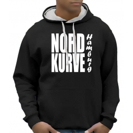 NORDKURVE Hamburg Hoodie Sweatshirt mit Kapuze Hoodie Sweater S 