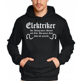 ELEKTRIKER V2 Sweatshirt mit Kapuze HOODIE  S M L XL 2XL 3XL 4XL