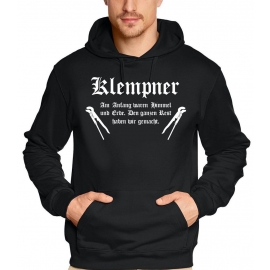 KLEMPNER Sweatshirt mit Kapuze HOODIE S M L XL 2XL 3XL 4XL 5XL