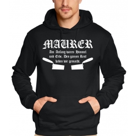 MAURER Sweatshirt mit Kapuze HOODIE S M L XL 2XL 3XL 4XL 5XL