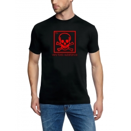 VERY TOXIC SUBSTANCE tshirt BLACK S M L XL XXL XXXL