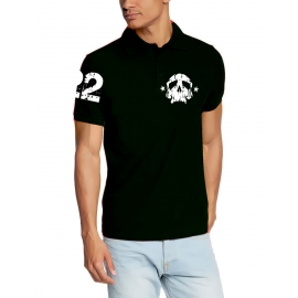 Totenkopf POLOSHIRT Skull 22 DEADHEAD S M L XL XXL black