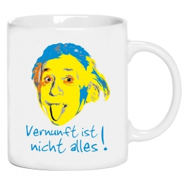 Albert Einstein - Vernuft ist nicht alles ! farbig  Becher coole