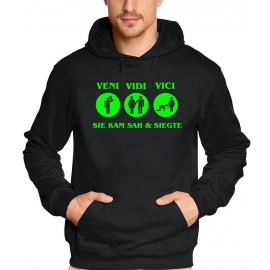 VENI VIDI VICI - Sie kam sah und siegte ! JGA Hoodie Sweatshirt 