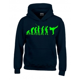 KARATE Evolution Kinder Sweatshirt mit Kapuze HOODIE Kids Gr.128