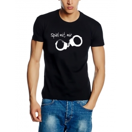 Spiel mit mir T-SHIRT BONDAGE black S M L XL XXL XXXL