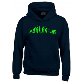 SKI Evolution Kinder Sweatshirt mit Kapuze HOODIE Kids Gr.128 - 