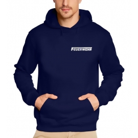 FEUERWEHR reflektierender Druck  Sweatshirt mit Kapuze HOODIE Gr