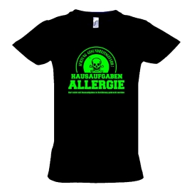 HAUSAUFGABEN ALLERGIE - Vorsicht Gesundheitsgefahr ! Nicht mit Hausaufgaben in Verbindung bringen ! Kinder T-Shirt Kids Gr.128 - 164 cm