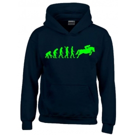 REITEN Evolution Kinder Sweatshirt mit Kapuze HOODIE Kids Gr.128 - 164 cm Voltegieren, Springreiten, Reitunterricht, Reiturnier