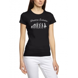 Shopping Evolution Einkaufen gehen Frauen Shirt ! Damen T-Shirt div. Farben S - XXL