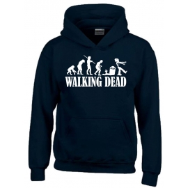 ZOMBIE Evolution Walking Dead ! Kinder Sweatshirt mit Kapuze HOODIE Kids Gr.128 - 164 cm NEIN SAGEN !