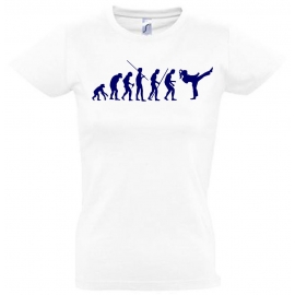 Mädchen Karate KICKBOXEN Evolution Kinder T-SHIRT Kids Gr.128 - 164 cm Thai Boxen, Taekwondo, Judo, K1, Aikido, Ju Jutsu