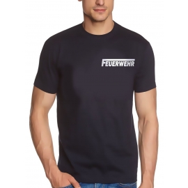 FEUERWEHR T-Shirt reflektierender Druck vorne + hinten  S M L XL 2XL 3XL 4XL 5XL FF BF