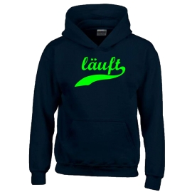 LÄUFT ! Kinder Sweatshirt mit Kapuze HOODIE Kids Gr.128 - 164 cm LASST MICH IN RUHE !