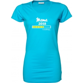 Mama 2018 Loading ... T-Shirt für Schwangere - Mama LONG SHIRT Extra Langes Strech T-Shirt XS S M L XL XXL