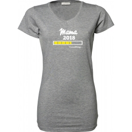 Mama 2018 Loading ... T-Shirt für Schwangere - Mama LONG SHIRT Extra Langes Strech T-Shirt XS S M L XL XXL