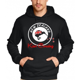 NEW ZEALAND NEU Kiwi Crossing Kapuzensweater NEUSEELAND Blau Schwarz Navy S M L XL XXL 3XL 4XL 5XL
