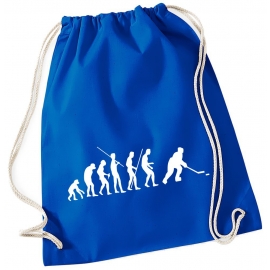 Evolution EISHOCKEY ! Gymbag Rucksack Turnbeutel Tasche Backpack für Pausenhof, Schule, Sport, Urlaub