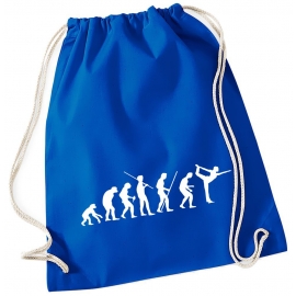 Evolution YOGA ! Gymbag Rucksack Turnbeutel Tasche Backpack für Pausenhof, Schule, Sport, Urlaub