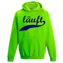 LÄUFT ! NEON KINDER SPORT HOODIES  Sweatshirt mit Kapuze- Neongelb, Neongrün, Neonpink, Neonorange Kinder Funktionsshirts Trikot für alle Sportarten 3 bis 14 Jahre