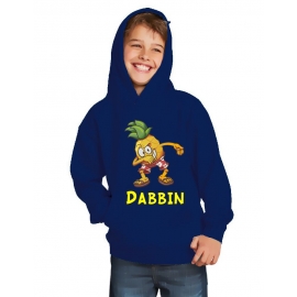 DABBIN ANANAS ! Kinder HOODIE Sweatshirt mit Kapuze Kids Gr.128 - 164 cm Dabbing