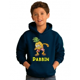 DABBIN ANANAS ! Kinder HOODIE Sweatshirt mit Kapuze Kids Gr.128 - 164 cm Dabbing