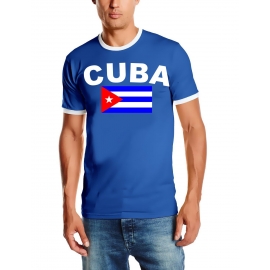 CUBA FLAGGE - Kuba Libre T-shirt Ringer S M L XL XXL Havana