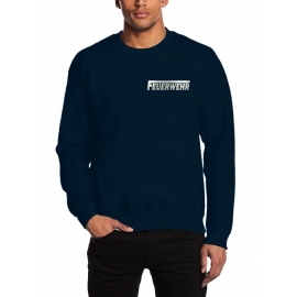 FEUERWEHR SWEATSHIRT reflektierender Druck vorne + hinten  S M L XL 2XL 3XL 4XL 5XL FF BF