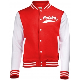 Polska Collegejacke Rot Polen WM 2018 Fussball XS S M L XL XXL Erwachsene und Kinder