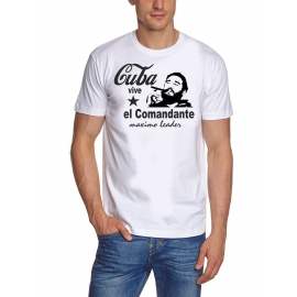 FIDEL CASTRO CUBA t-shirt MAXIMO LEADER VIVE KUBA