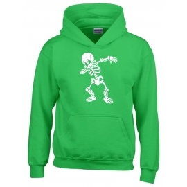 Dabbing Skelett Hoodie Sweatshirt mit Kapuze Gr. 116 128 140 152 164 cm Halloween 3C