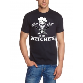 Koch Shirt. GET OUT OF MY KITCHEN T-Shirt schwarz weiss navy S M L XL XXL 3XL 4XL 5XL