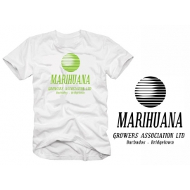 Marihuana Growers Association BARBADOS  weiss  t-shirt