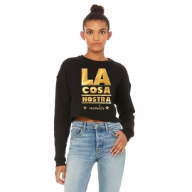 LA Cosa Nostra member Bauchfrei Sweatshirt original crops TOP CROP Damen Sweater kurz geschnitten S M L XL Friday Club BLA Cosa Nostra memberck