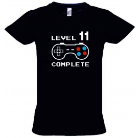 LEVEL 11 complete T-Shirt oder Hoodie Sweatshirt für Kinder 11 Jahre Geburtstag Geschenk Gamer Konsole Gr. 152 164 cm oder Herren XS S M