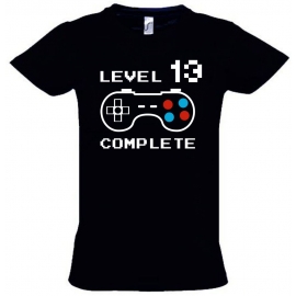 Level 13 complete T-Shirt oder Hoodie Sweatshirt für Kinder 13 Jahre Geburtstag Geschenk Gamer Konsole Gr. 152 164 cm oder Herren XS S M