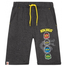 Lego Ninjago Sommershorts Jungen kurze Hose dunkelgrau in den Gr.104 116 128 140 4 6 8 10 Jahre Kindershorts