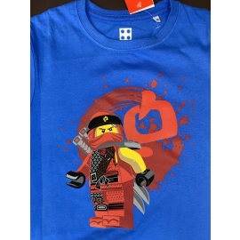 Lego Ninjago Kinder T-Shirt blau Q Jungen + Mädchen Gr. 104 116 128 140 Lego Wear original Bausteine Kleidung