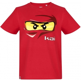 Lego Ninjago Kinder T-Shirt Rot NINJA KAI Jungen + Mädchen Gr. 104 116 128 140 Lego Wear original. Auf Wunsch mit Name des Kindes personalisiert.