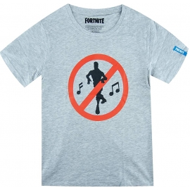 FORTNITE T-SHIRT hellgrau melliert Jungen Kinder Gr.140 152 164 176 10 12 14 16 Jahre No Dancing