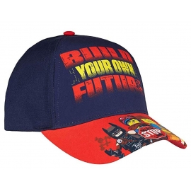 LEGO MOVIE CAP build your own future Jungen und Mädchen Basecap Navy-rot Gr 52 und 54